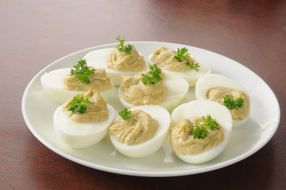 Hummus devilled egg