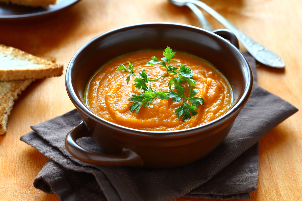 Carrot and coriander soup