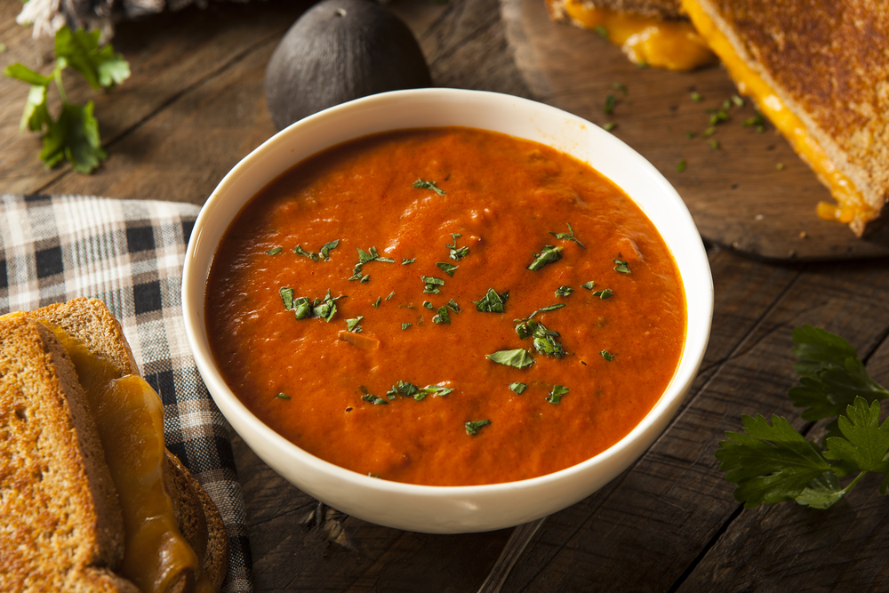 Tomato and basil soup