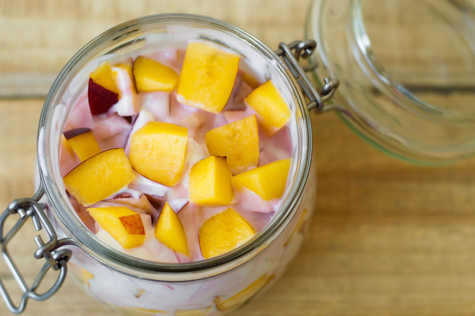 Yogurt With Heritage Peach Slices A Quick and Easy Recipe